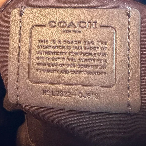 Coach Rowan Black Nappa Leather Quilted - Picture 7 of 10